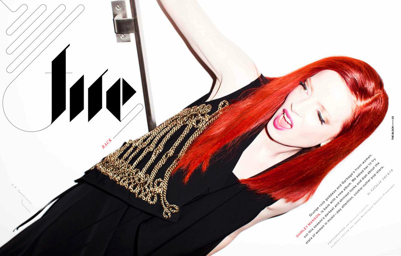 shirley manson1 Shirley Manson by Kenneth Cappello for The Block S/S 2012