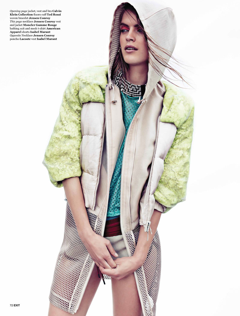 mirte maas2 Mirte Maas Has a Sportswear Outing for Exit Magazine, Shot by Steven Pan