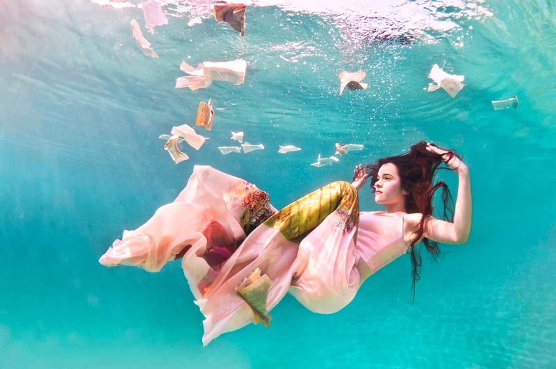 feline blush6 Feline Blushs Wonderland Couture Campaign Offers Underwater Imagery by Ilse Moore