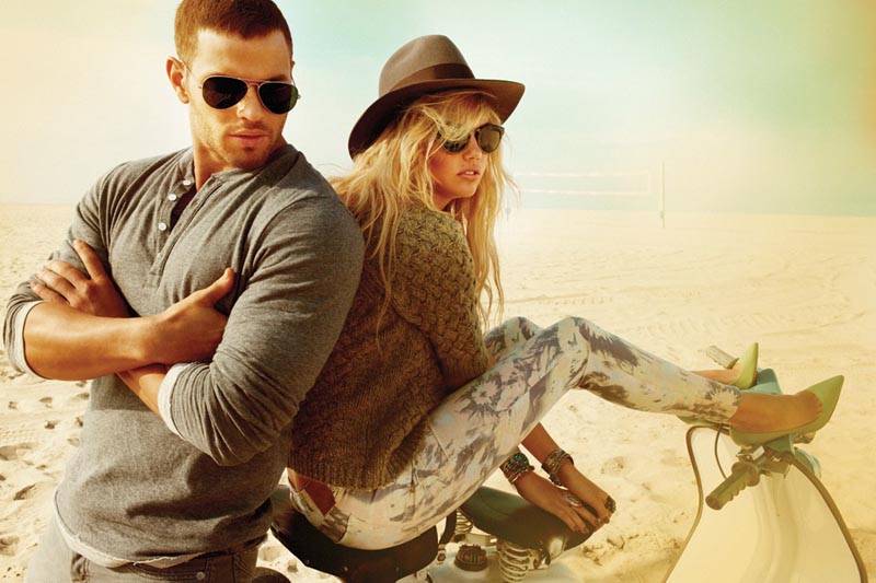 kate upton1 Kate Upton Is a Beach Babe for Dylan George and Abbot and Mains Fall 2012 Campaigns