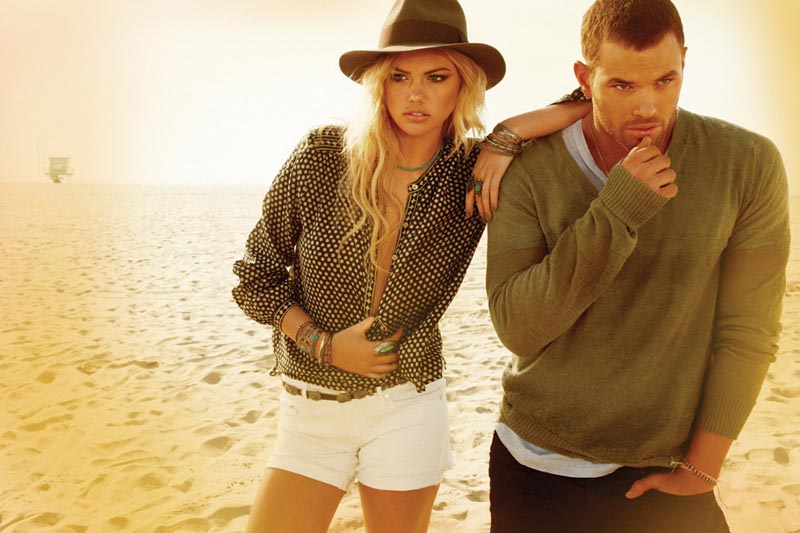 kate upton4 Kate Upton Is a Beach Babe for Dylan George and Abbot and Mains Fall 2012 Campaigns