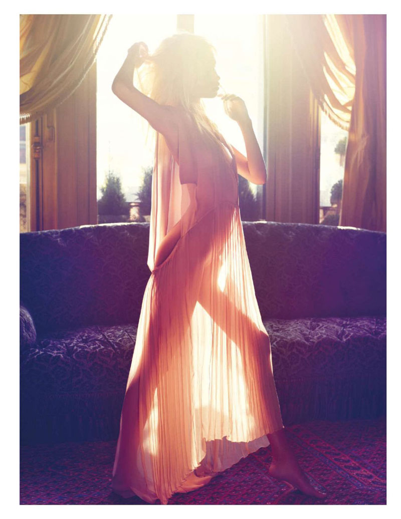 natasha poly2 Natasha Poly is Sexy in Sheer for Mario Sorrentis Vogue Paris Story