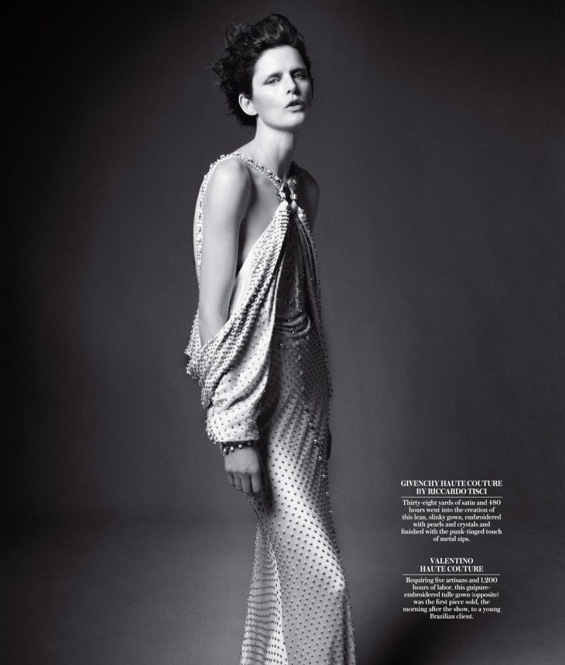 Stella Tennant Poses in Couture for WSJ Magazine, Shot by Daniel Jackson