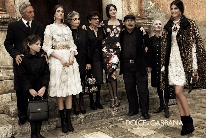 dolce gabbana10 Monica Bellucci, Bianca Balti & Bianca Brandolini Are All in the Family for Dolce & Gabbanas Fall 2012 Campaign by Giampaolo Sgura