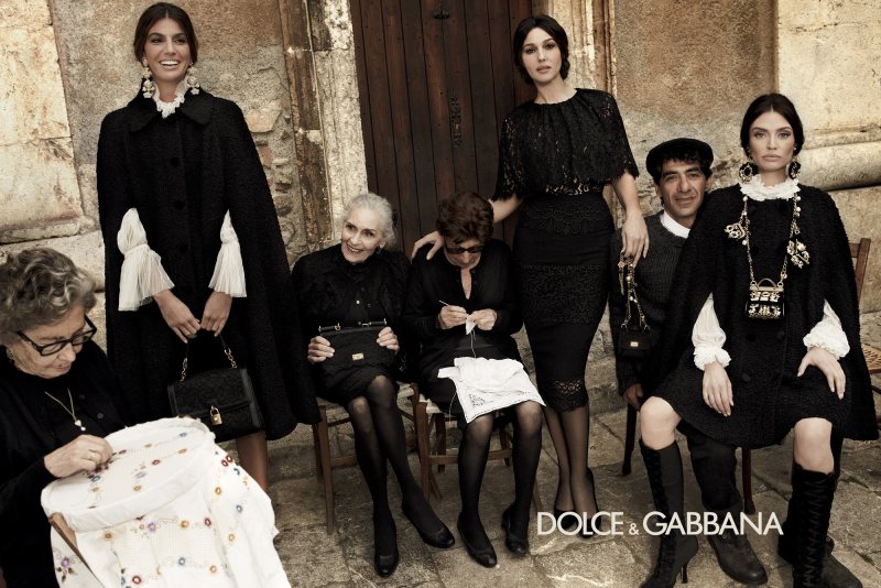 dolce gabbana11 Monica Bellucci, Bianca Balti & Bianca Brandolini Are All in the Family for Dolce & Gabbanas Fall 2012 Campaign by Giampaolo Sgura