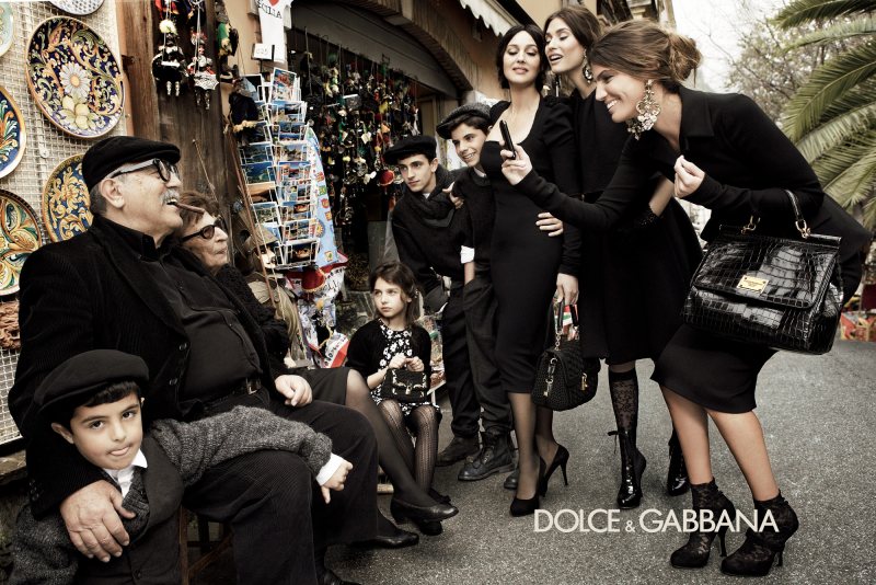 dolce gabbana12 Monica Bellucci, Bianca Balti & Bianca Brandolini Are All in the Family for Dolce & Gabbanas Fall 2012 Campaign by Giampaolo Sgura