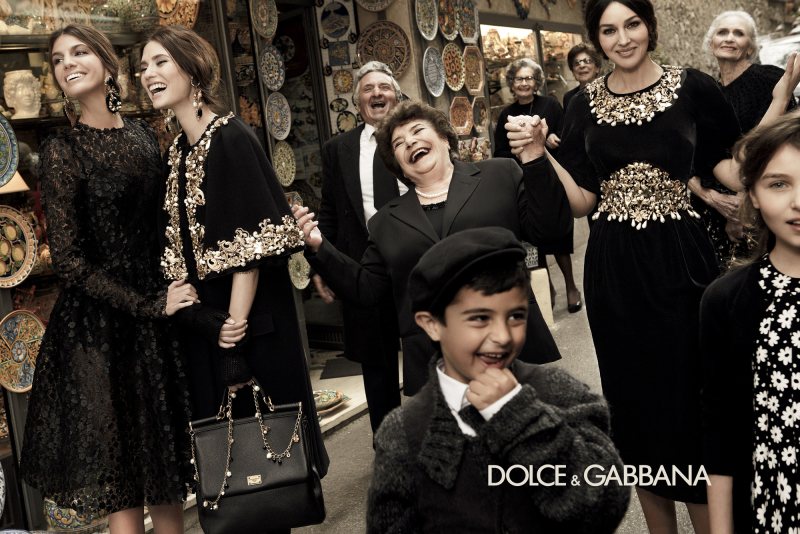 dolce gabbana13 Monica Bellucci, Bianca Balti & Bianca Brandolini Are All in the Family for Dolce & Gabbanas Fall 2012 Campaign by Giampaolo Sgura