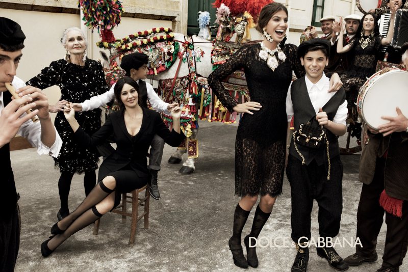 dolce gabbana14 Monica Bellucci, Bianca Balti & Bianca Brandolini Are All in the Family for Dolce & Gabbanas Fall 2012 Campaign by Giampaolo Sgura