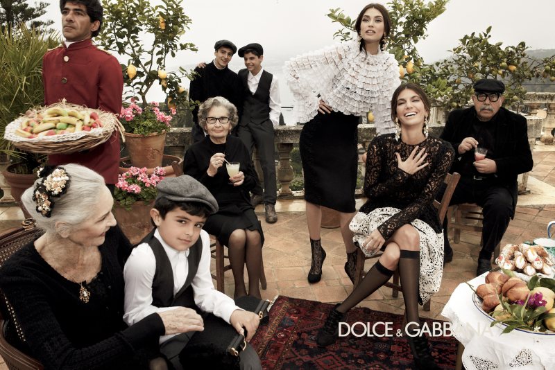 dolce gabbana2 Monica Bellucci, Bianca Balti & Bianca Brandolini Are All in the Family for Dolce & Gabbanas Fall 2012 Campaign by Giampaolo Sgura