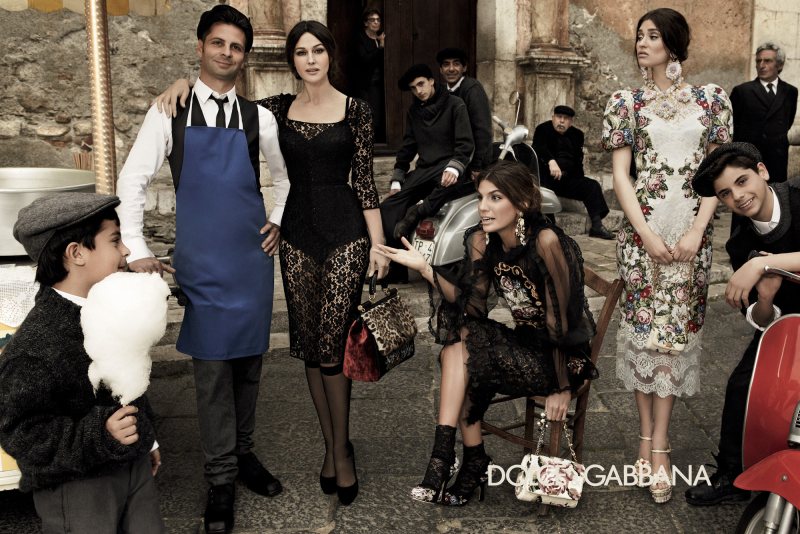 dolce gabbana9 Monica Bellucci, Bianca Balti & Bianca Brandolini Are All in the Family for Dolce & Gabbanas Fall 2012 Campaign by Giampaolo Sgura