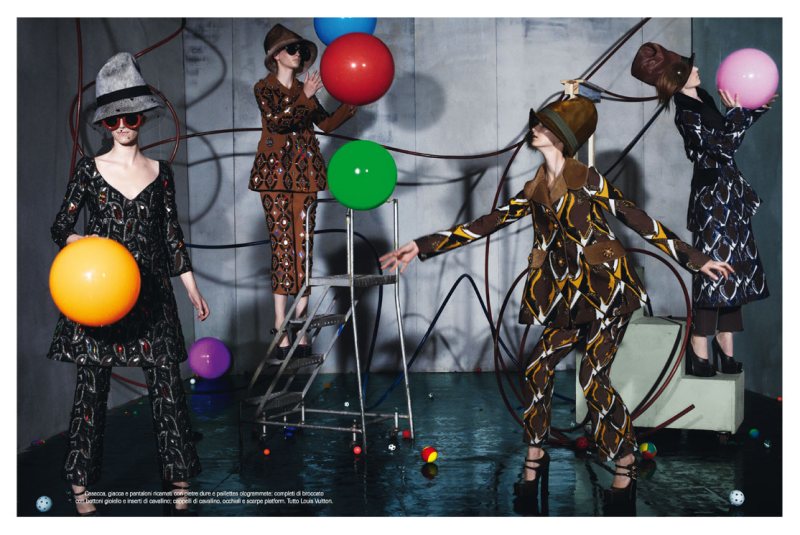steven meisel12 Steven Meisel Photographs the Fall Collections for Vogue Italias July 2012 Cover Shoot