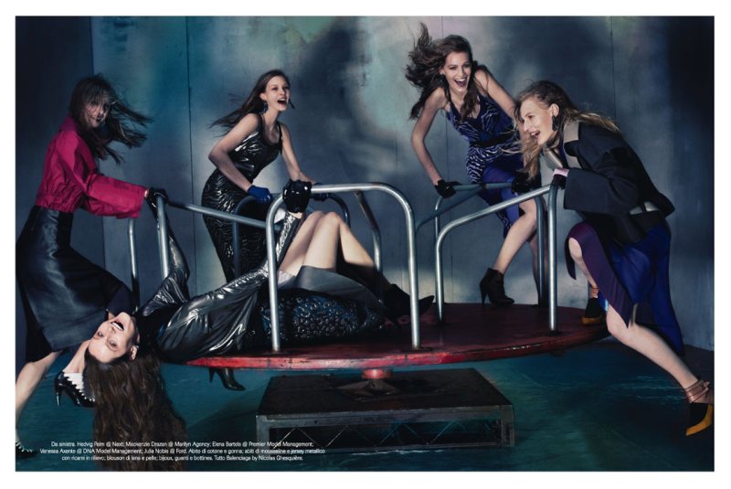 steven meisel8 Steven Meisel Photographs the Fall Collections for Vogue Italias July 2012 Cover Shoot