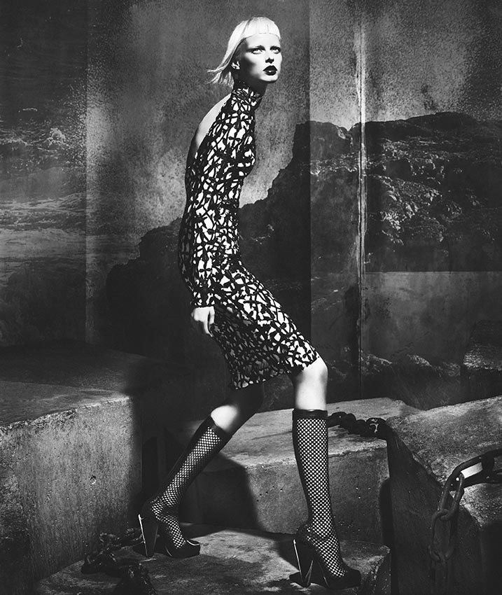 versace2 Elza Luijendijk is Gothic Glam for Versaces Fall 2012 Campaign by Mert & Marcus