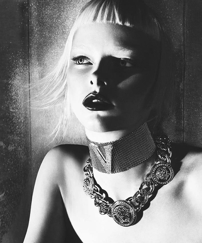 versace3 Elza Luijendijk is Gothic Glam for Versaces Fall 2012 Campaign by Mert & Marcus