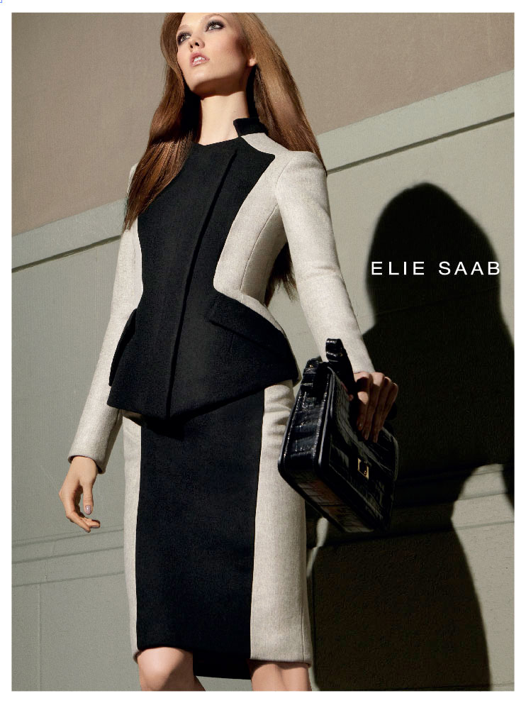 elie saab1 Karlie Kloss Returns as the Face of Elie Saabs Fall 2012 Campaign by Glen Luchford