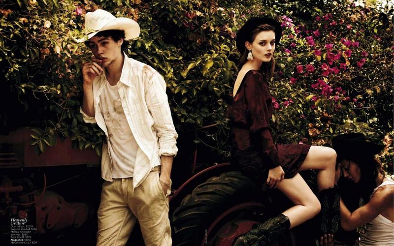  Bella Heathcote Dons Romantic Looks for Vogue Australias September Cover Story