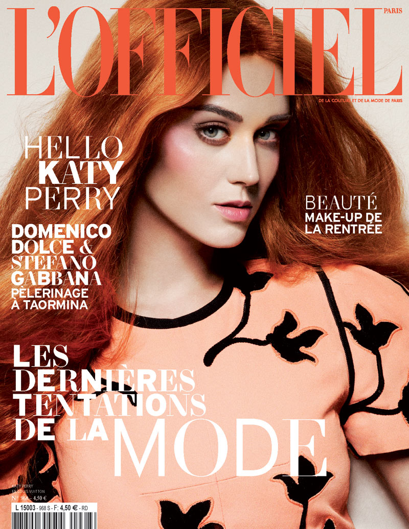 katy perry9 Katy Perry Gets Gothic for LOfficiel Paris September 2012 Cover Story