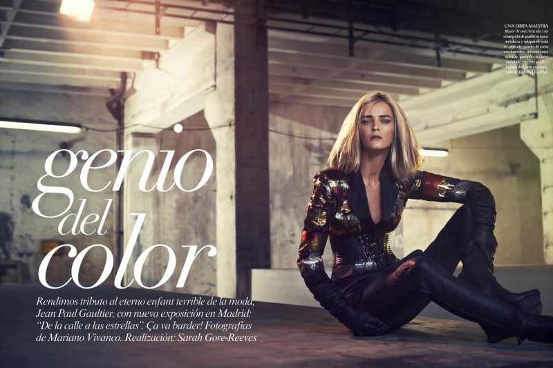 mariano vivanco1 Carmen Kass Dons Jean Paul Gaultier for Vogue Latin America September 2012 by Mariano Vivanco