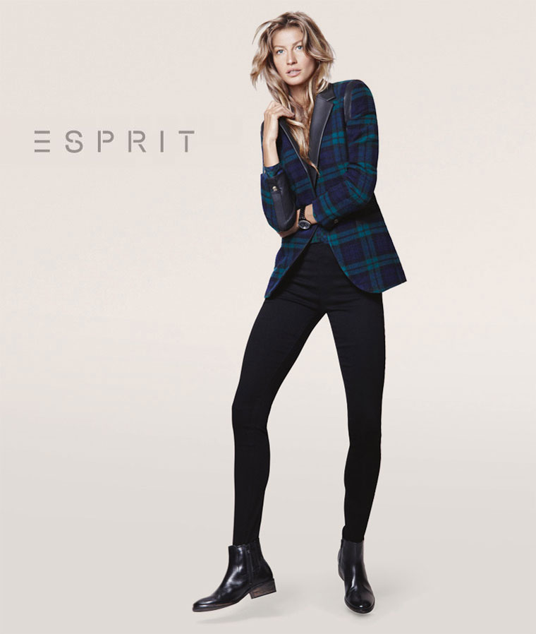 gisele esprit3 Gisele Bundchen Sports Relaxed Style for Esprits Fall 2012 Campaign by David Sims