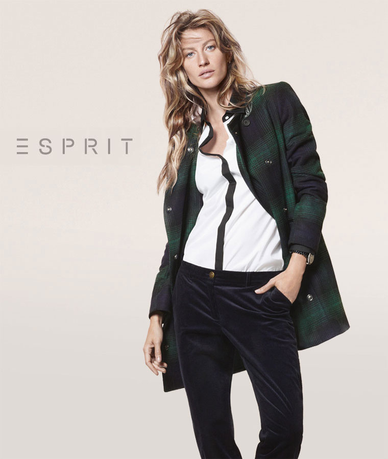 gisele esprit6 Gisele Bundchen Sports Relaxed Style for Esprits Fall 2012 Campaign by David Sims