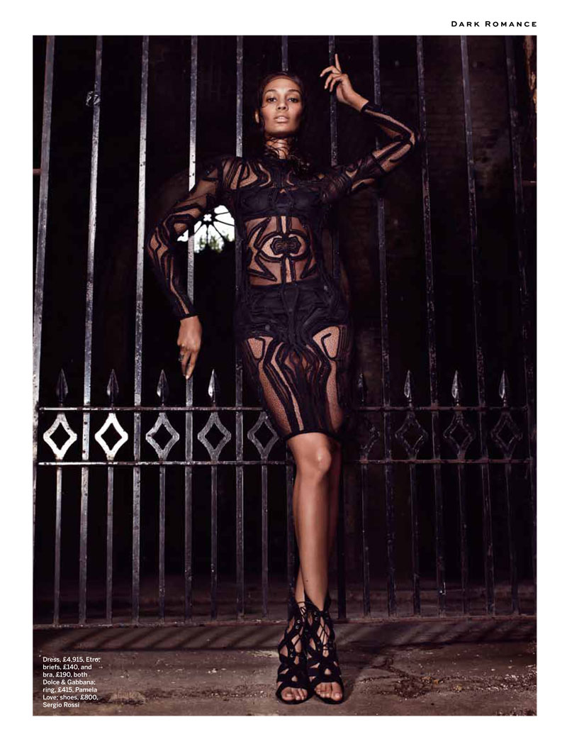 joan smalls stylist6 Joan Smalls is Divine in Black for Stylist Magazine