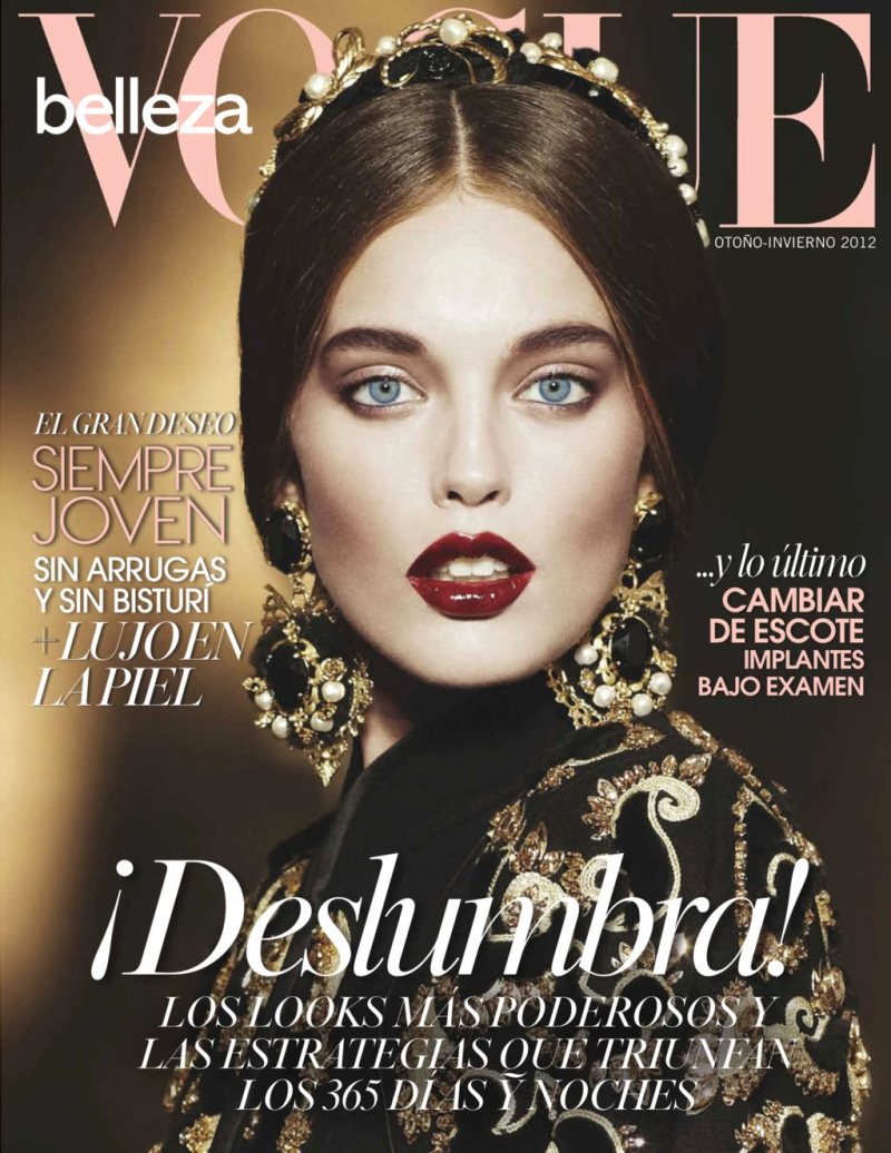 Emily DiDonato is Glam in Black for Vogue Latin America's A/W 2012