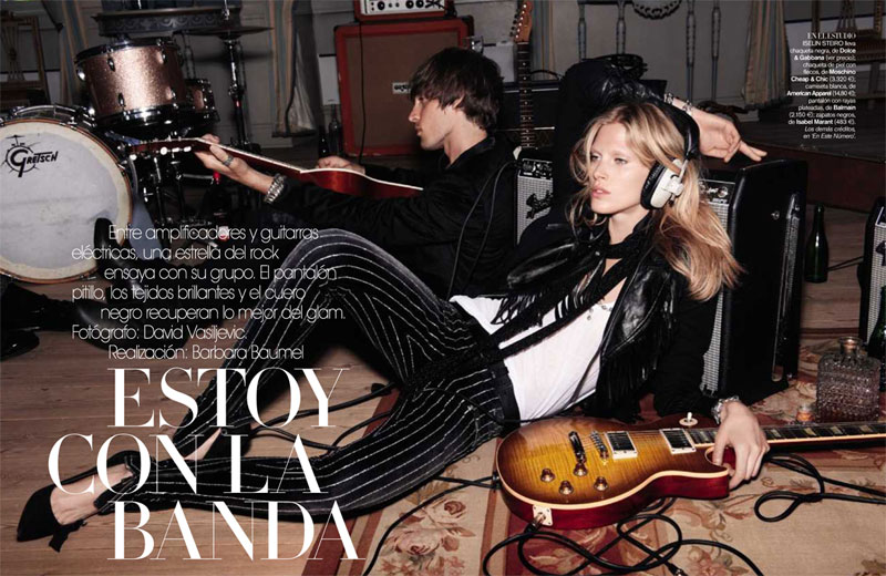 band1 Iselin Steiro & Toni Garrn by David Vasiljevic for <em>Vogue Spain</em> November 2010