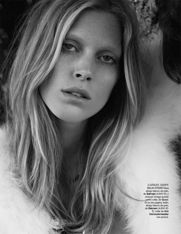 band4 Iselin Steiro & Toni Garrn by David Vasiljevic for <em>Vogue Spain</em> November 2010
