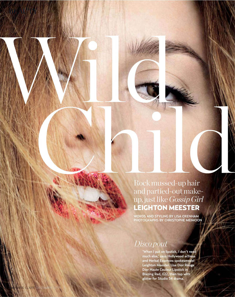 Leighton Meester by Christophe Meimoon for <em>Marie Claire UK</em> December 2010 leighton meester2 Leighton Meester by Christophe Meimoon for <em>Marie Claire UK</em> December 2010