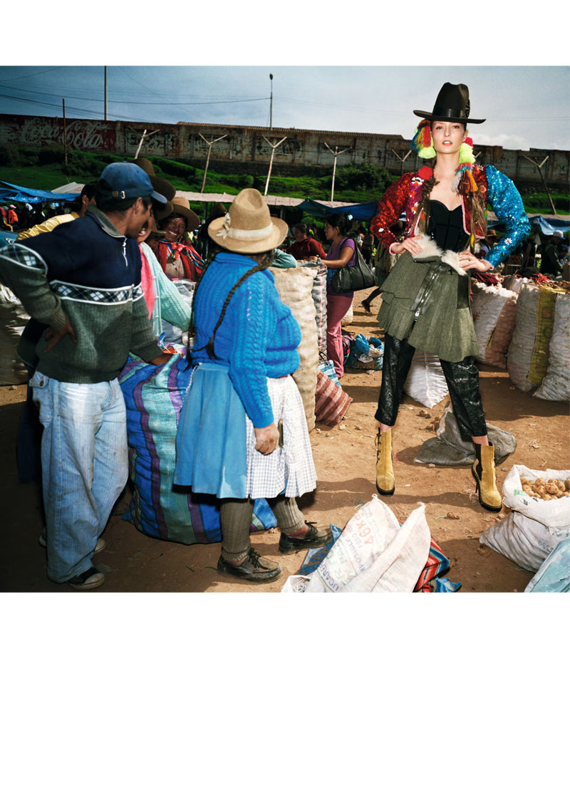 peru11 Meghan Collison & Solange Wilvert by Thierry Le Gouès for <em>French Revue de Modes</em> F/W 2010