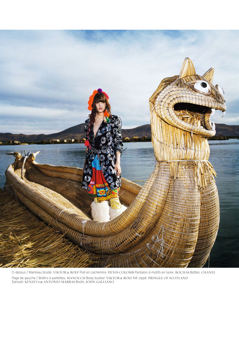 peru12 Meghan Collison & Solange Wilvert by Thierry Le Gouès for <em>French Revue de Modes</em> F/W 2010
