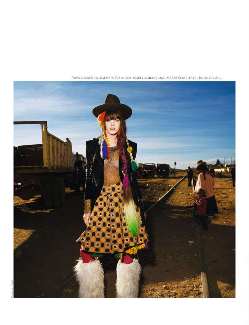 peru13 Meghan Collison & Solange Wilvert by Thierry Le Gouès for <em>French Revue de Modes</em> F/W 2010
