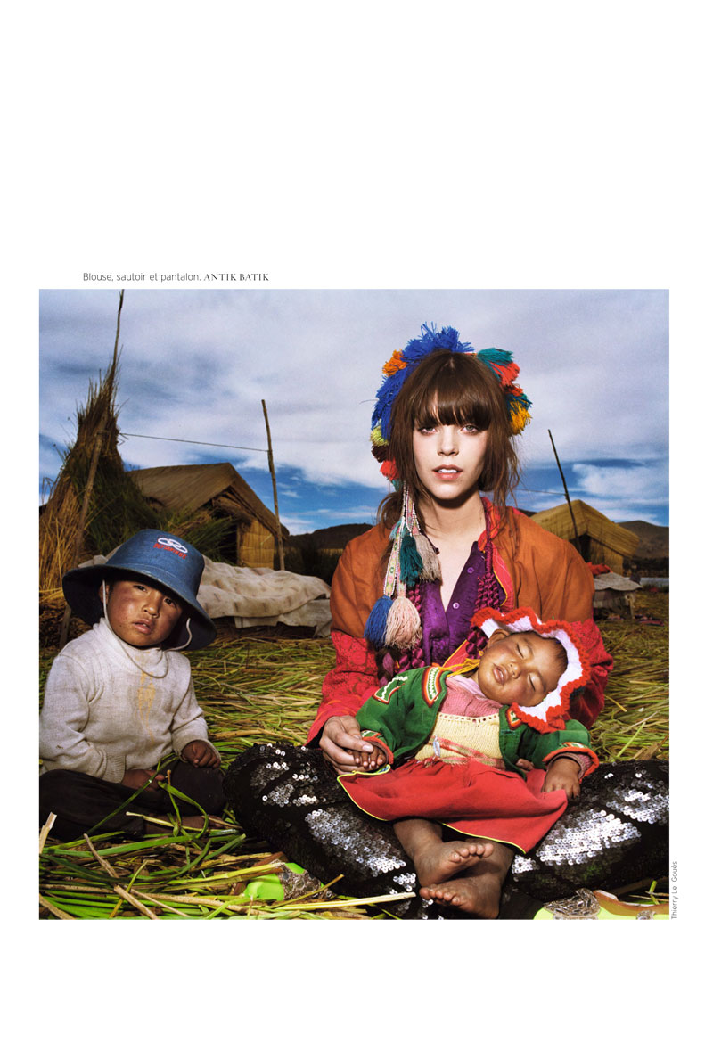 peru18 Meghan Collison & Solange Wilvert by Thierry Le Gouès for <em>French Revue de Modes</em> F/W 2010