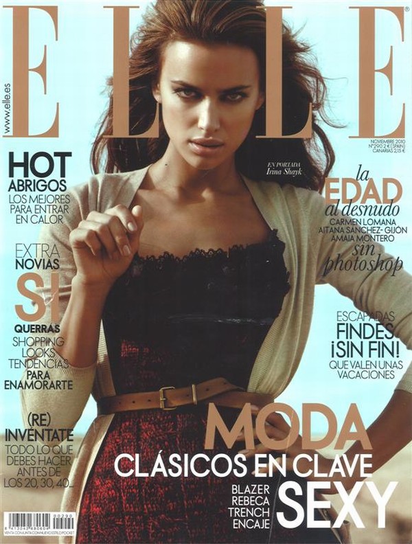 irinacover <em>Elle Spain</em> November 2010 Cover | Irina Shayk by Santiago Esteban