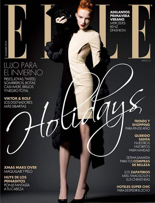 mexicocover <em>Elle Mexico</em> December 2010 Cover | Johanna Fosselius by Alexander Neumann