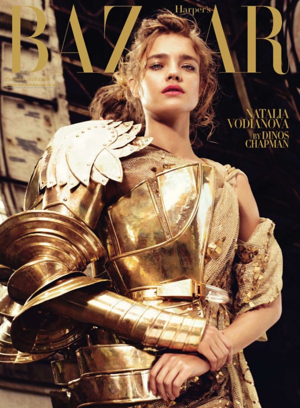 nataliacover <em>Harpers Bazaar UK</em> December 2010 Cover | Natalia Vodianova by Michelangelo di Battista