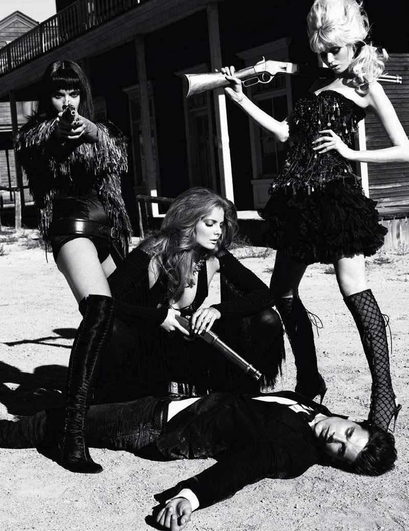 west4 Abbey Lee Kershaw, Crystal Renn & Eniko Mihalik by Terry Richardson for <em>Vogue Paris</em>