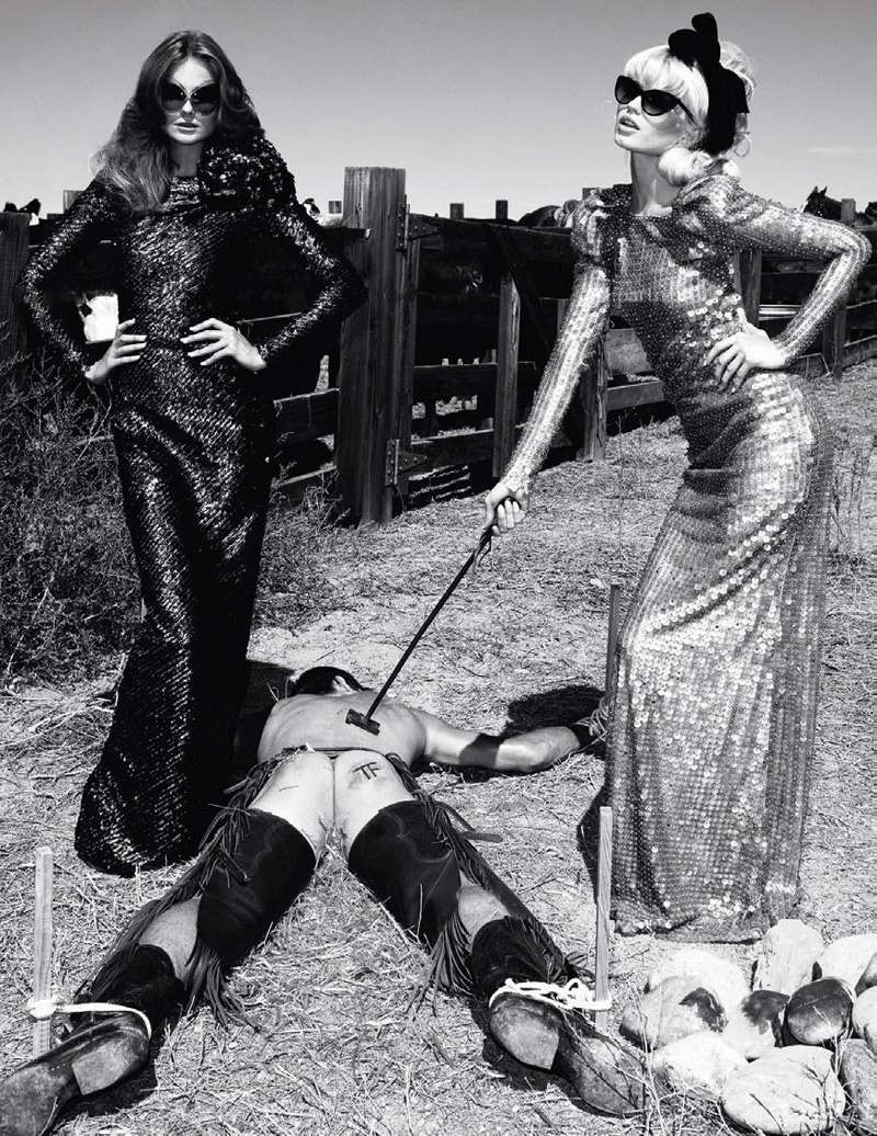west6 Abbey Lee Kershaw, Crystal Renn & Eniko Mihalik by Terry Richardson for <em>Vogue Paris</em>