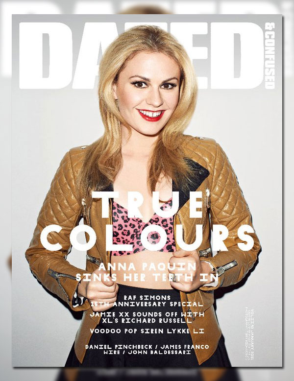 annacover <em>Dazed & Confused</em> January 2011 Cover | Anna Paquin by Terry Richardson