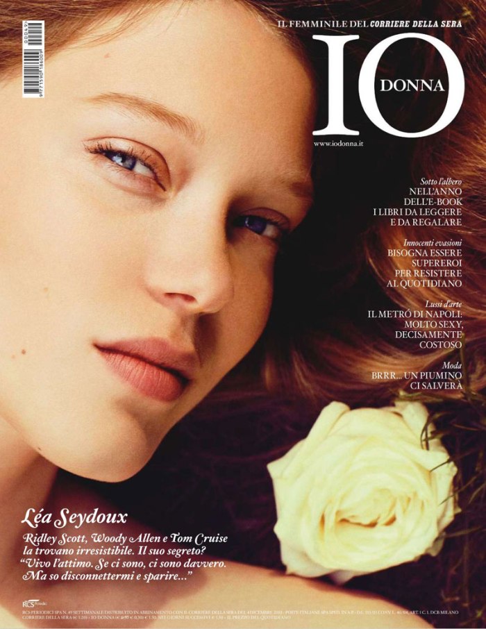Léa Seydoux by Sylvie Malfray for <em>Io Donna</em> December lea1 Léa Seydoux by Sylvie Malfray for <em>Io Donna</em> December