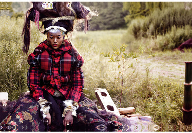 liu wen1 Liu Wen by Thomas Schenk for <em>Vogue Spain</em> January 2011