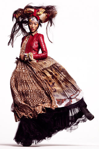 liu wen9 Liu Wen by Thomas Schenk for <em>Vogue Spain</em> January 2011