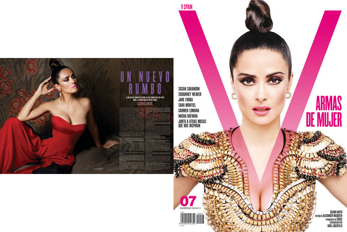 Salma Hayek for <em>V Magazine Spain</em> #7 by Karl Lagerfeld vspain Salma Hayek for <em>V Magazine Spain</em> #7 by Karl Lagerfeld