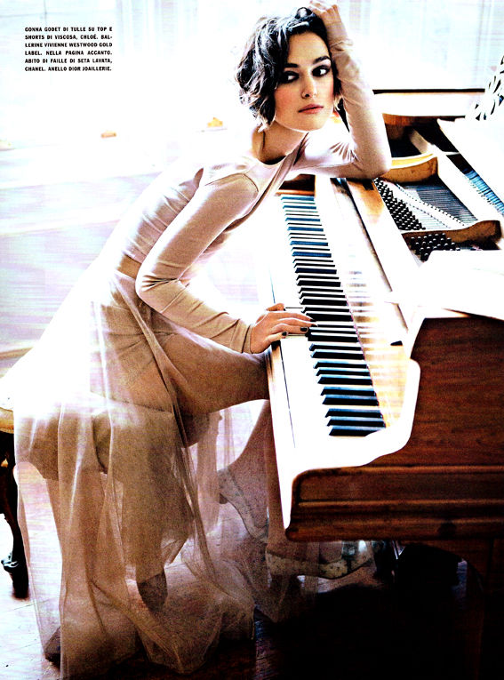 Keira Knightley for Vogue Italia January 2011 by Ellen von Unwerth