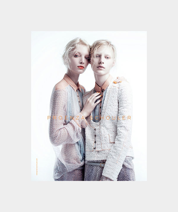 Proenza Schouler Spring 2011 Campaign | Melissa Tammerijn & Julia Nobis by Willy Vanderperre proenzacampaign Proenza Schouler Spring 2011 Campaign | Melissa Tammerijn & Julia Nobis by Willy Vanderperre