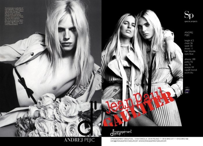 Andrej Pejic Joins dmanagement group! andrej Andrej Pejic Joins dmanagement group!