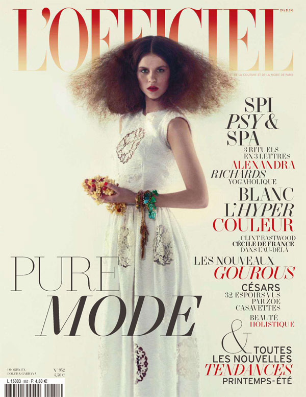 <em>L’Officiel</em> February 2011 Cover | Imogen Newton by Mason Poole officielcover <em>L’Officiel</em> February 2011 Cover | Imogen Newton by Mason Poole