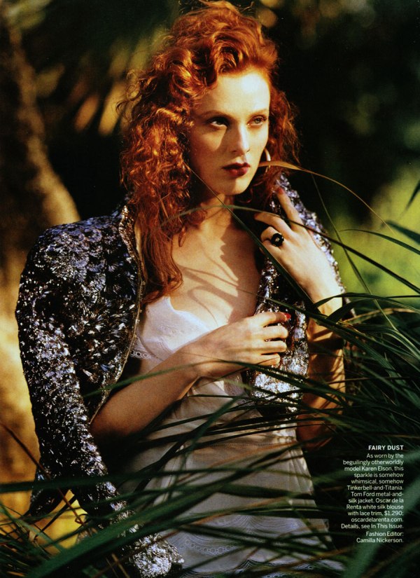 Karen Elson by Bruce Weber for <em>Vogue US</em> March 2011 karen elson Karen Elson by Bruce Weber for <em>Vogue US</em> March 2011