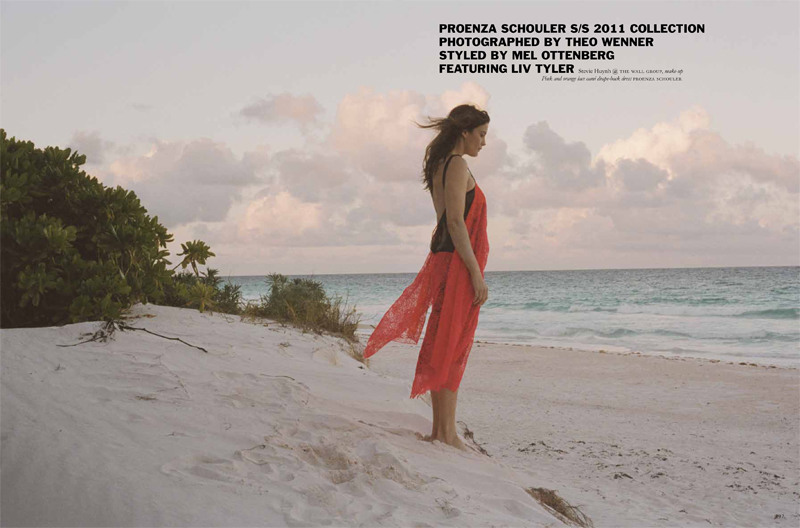 liv tyler1 Liv Tyler by Theo Wenner in Proenza Schouler for <em>Purple Fashion</em> S/S 2011