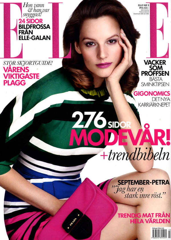 <em>Elle Sweden</em> March 2011 Cover | Sara Blomqvist by Jimmy Backius saracover <em>Elle Sweden</em> March 2011 Cover | Sara Blomqvist by Jimmy Backius
